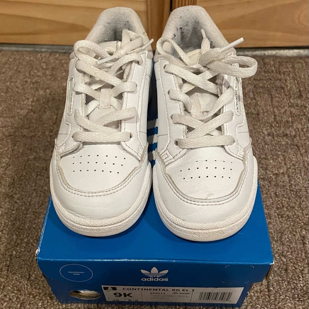 Adidas Continental 80 EL I Girls Sneakers Sz 9
